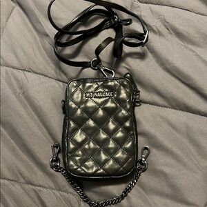 MZ Wallace Black Leather Crossbody Bag